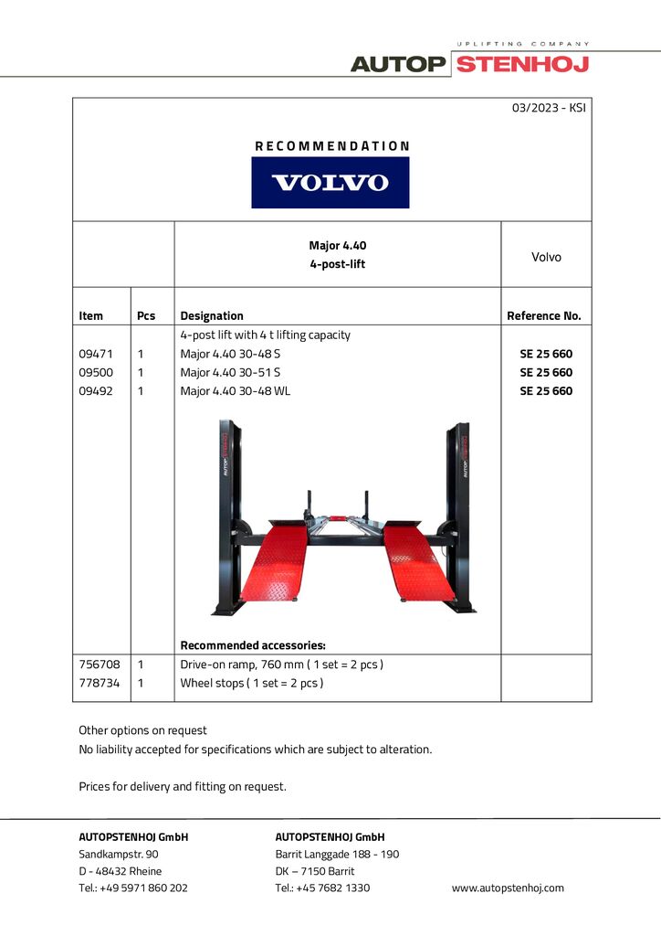 8 Major 440 S WL Combi 25660 EN Volvo pdf - Volvo
